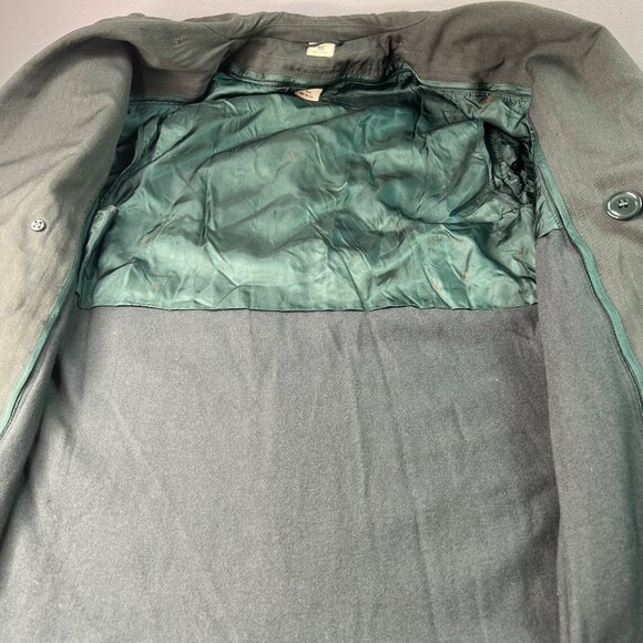 VTG US Army Overcoat Long Trench 36L Vietnam 1971 w/Liner Wool 8405-782-2896 - Picture 8 of 16